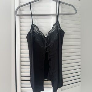 Reformation Black Lace Camisole